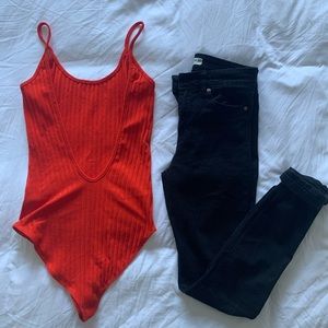 💰2 for 1! Red bodysuit